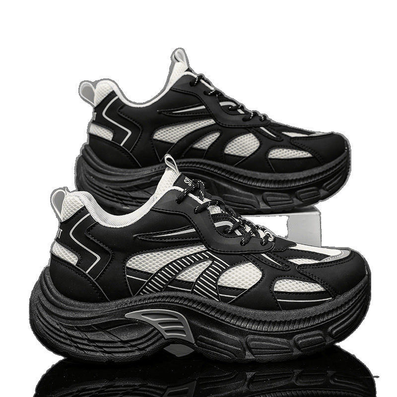 Men's Height Increasing Insole Fashion Versatile Mesh Breathable Platform Men's Sports Shoes