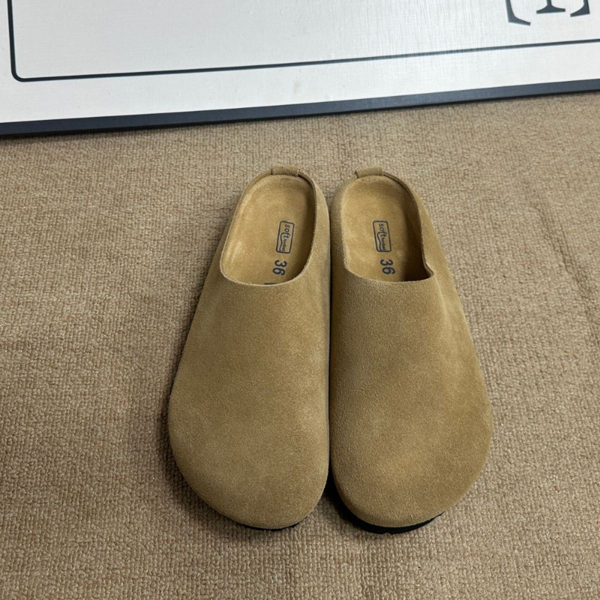 Closed Toe One Pedal Half Lazy Slippers