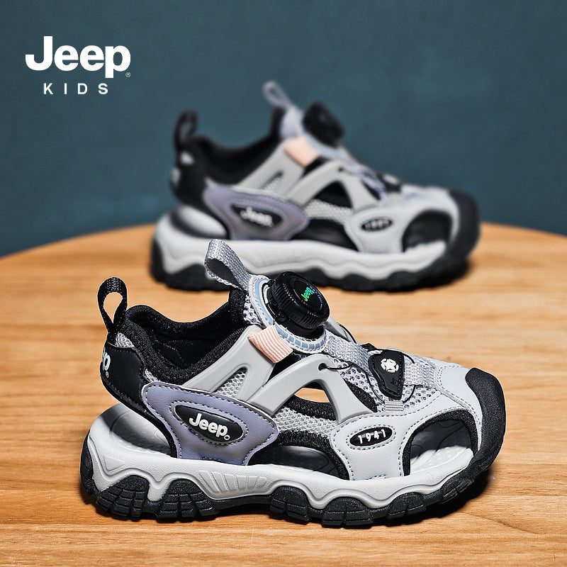 Children's Large Closed Toe Hollow Breathable Soft Sandals