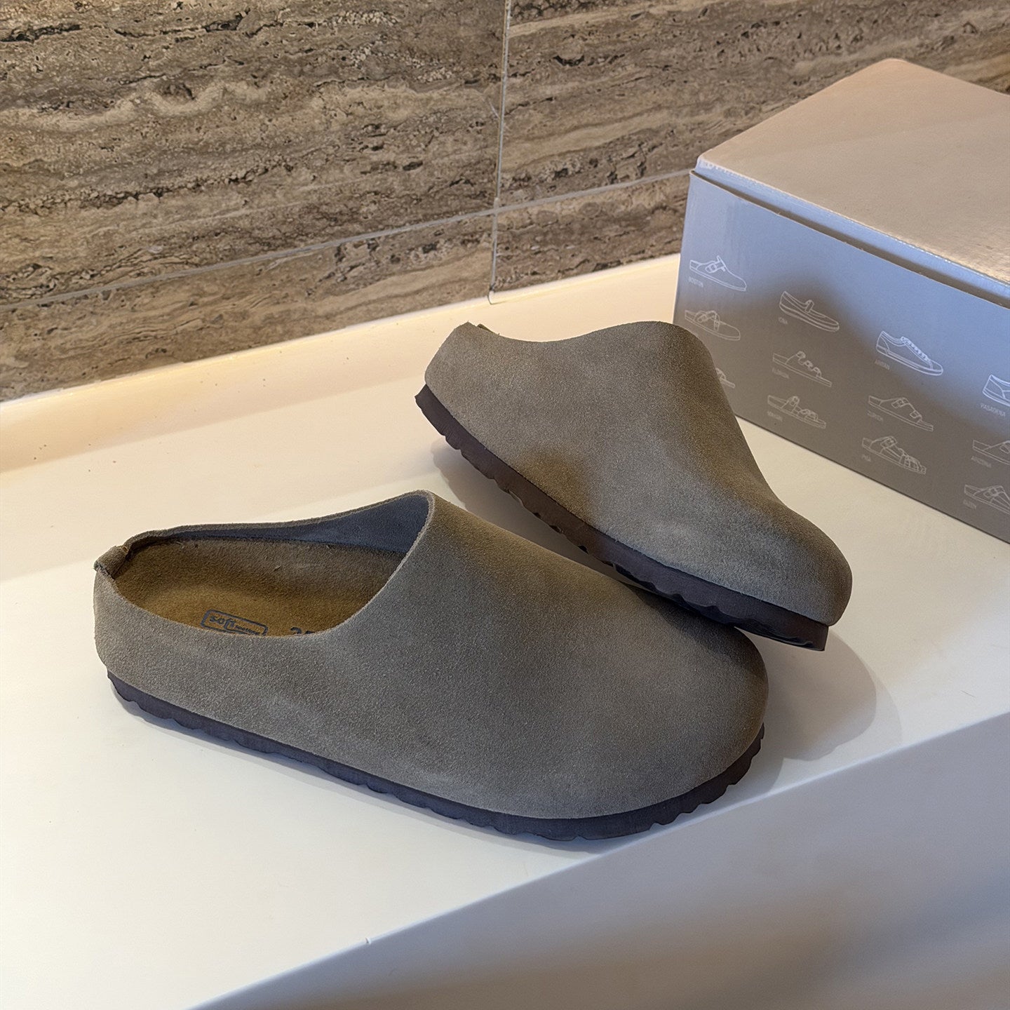 Women's Outer Wear Genuine Cork Arch Support Thick-soles Slippers