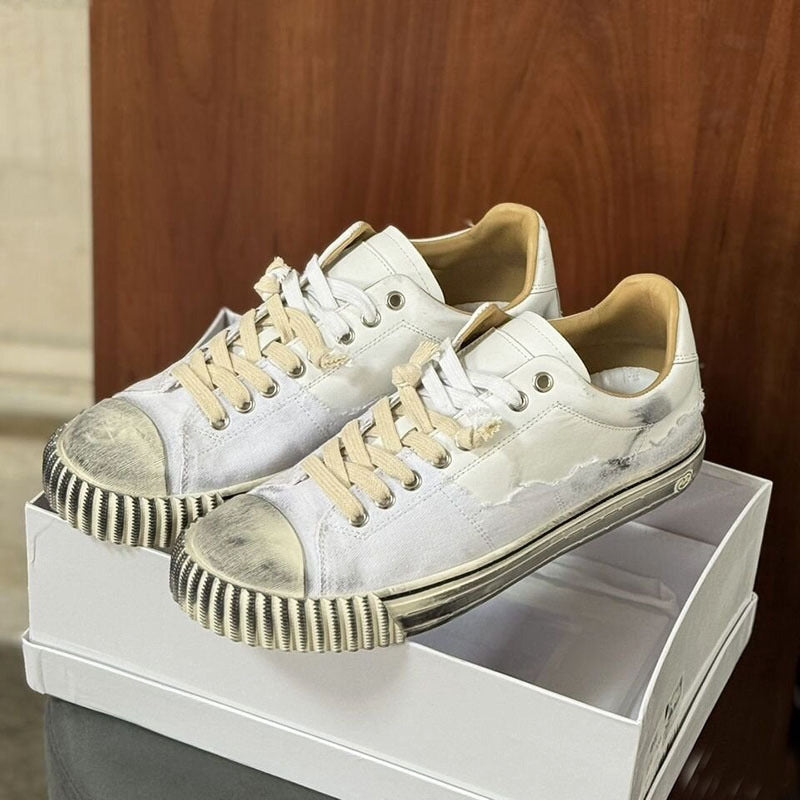 Men's Color Matching Stylish British Fashion Couple Men's Board Shoes