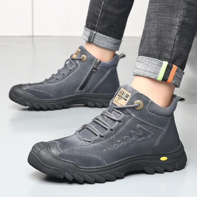 Men's Winter Warm Thickened Northeast Cotton Padded Genuine Boots