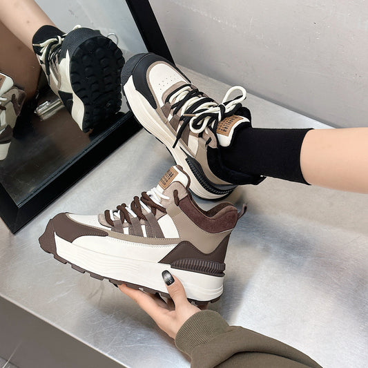 Children's Winter Super Hot Fleece-lined Board Genuine Sneakers