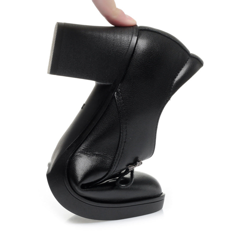 Women's Single High Chunky Driving Outing Maternity Casual Shoes