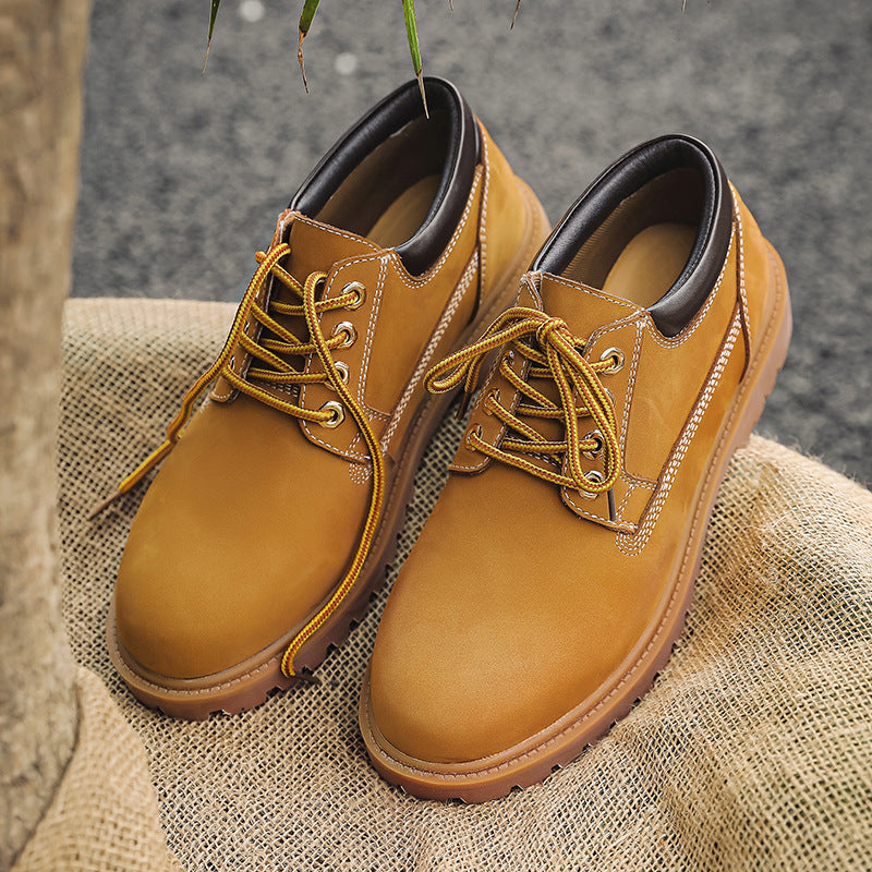 Men's Martin Lan Oxford Outsole Motorcycle Vintage Boots