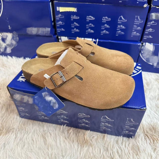 Women's & Men's Belt Buckle Thick Bottom Toe Cap Outer Thick-soles Slippers