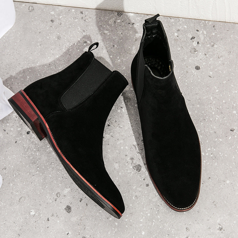 Men's Chelsea Korean Style British Slip-on Matte Boots