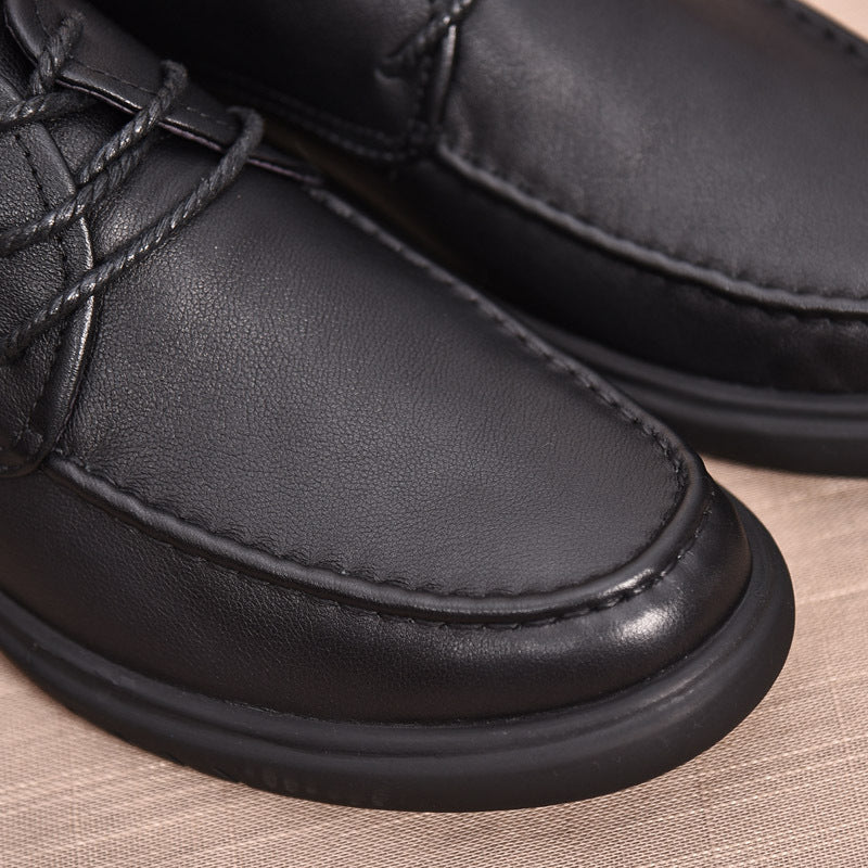 Men's Confidential Delivery Business Formal First Layer Cowhide Casual Shoes