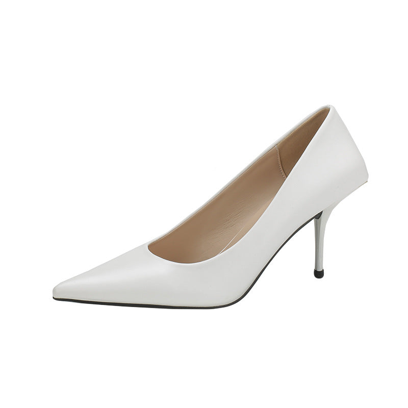 Women's Stiletto Pointed Toe Shallow Mouth Design Women's Fashion Shoes