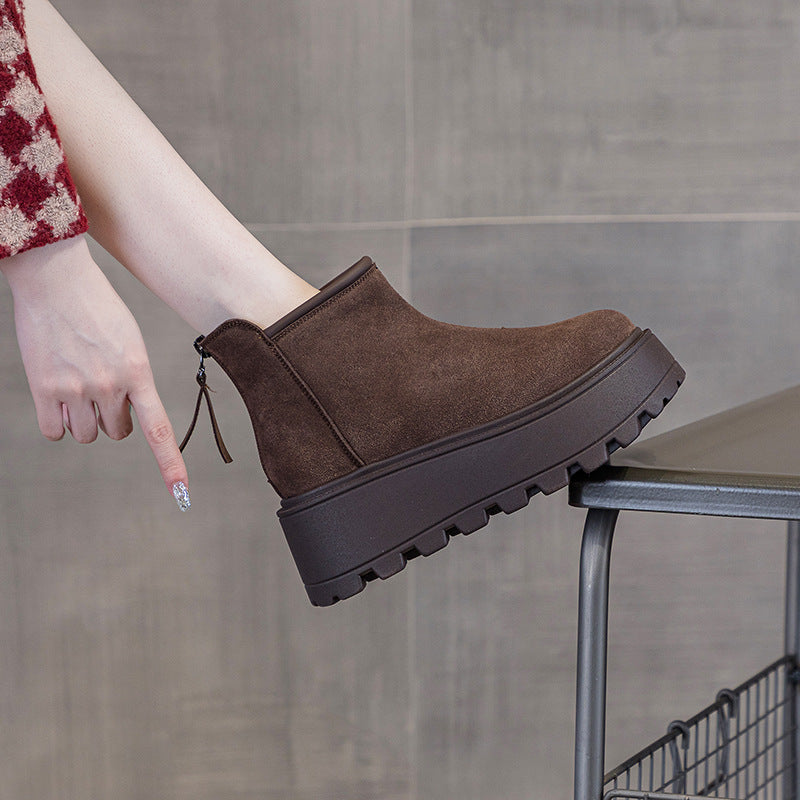 Women's Goods Fashion Low Top Thick Bottom Boots