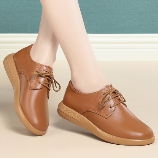 Women's Large Single Low Thick Driving Outing Casual Shoes