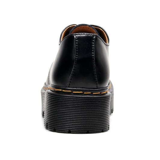 Women's Low-cut Genuine Height Increasing British Platform Casual Shoes