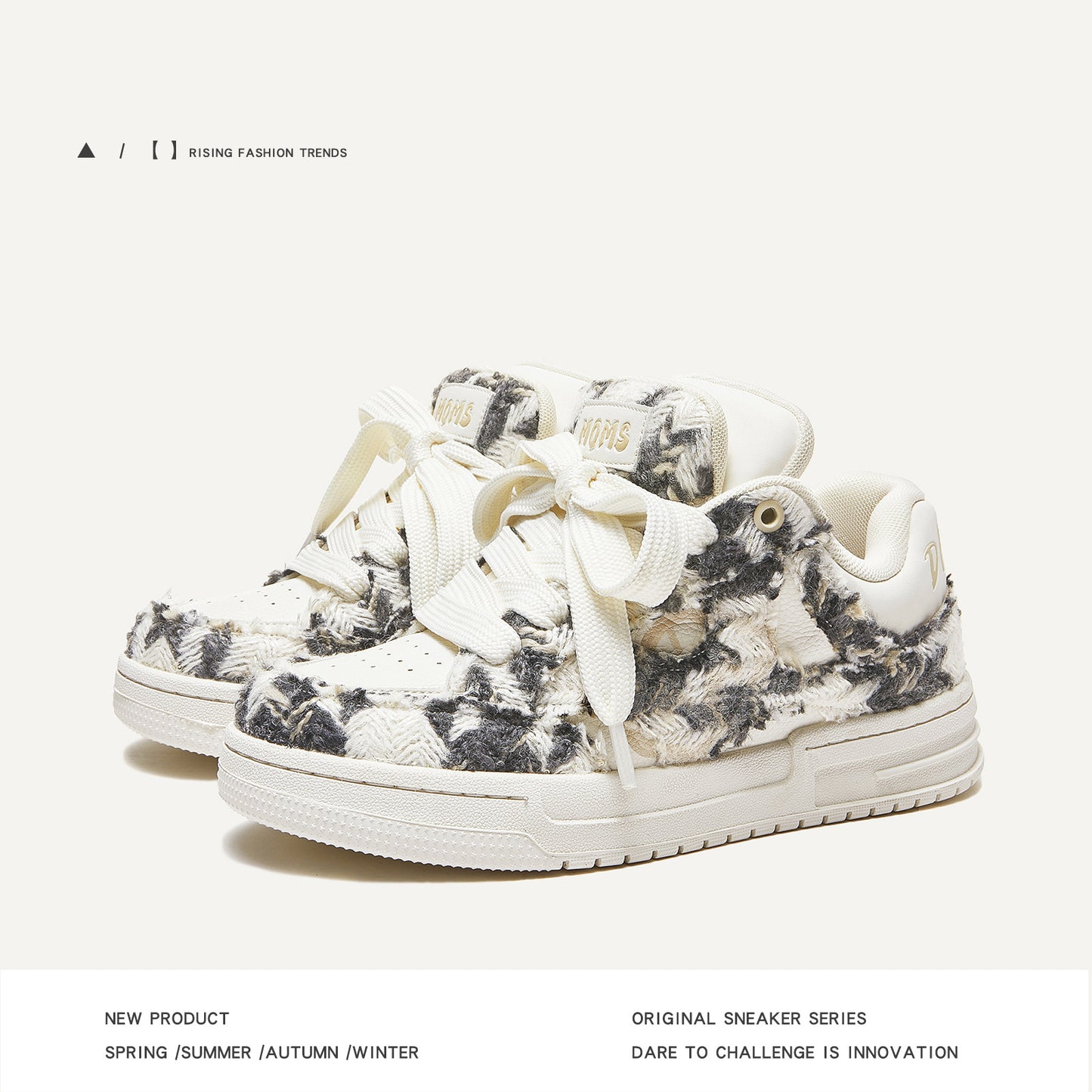 Men's & Women's Damaged Wind Classic Style Bread Increased Couples Men's Board Shoes