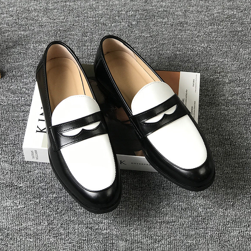 Men's Stylish Handmade British One Pedal Lazy Leather Shoes