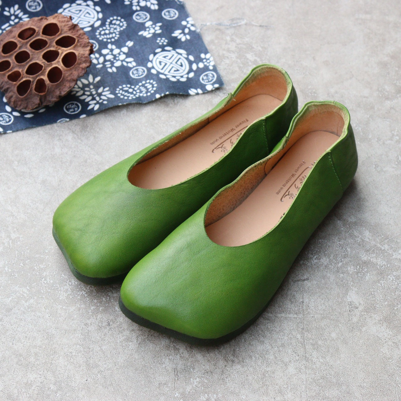 Women's Square Toe Low-cut Flat Soft Bottom Comfortable Women's Casual Shoes