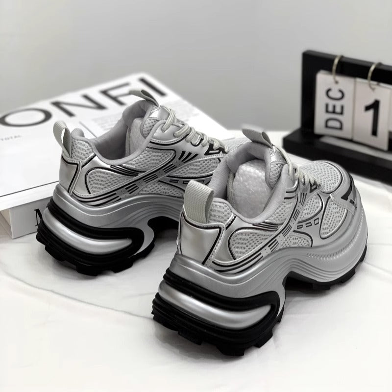 Women's Dad Thin Thick-soled Small Heightened Casual Shoes