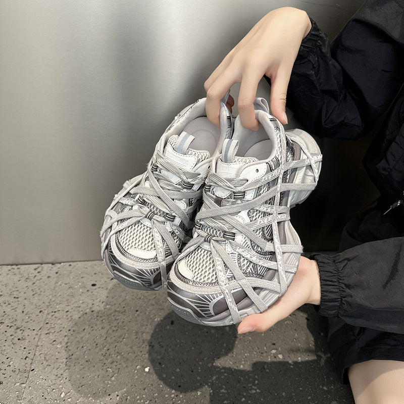 Women's Paris Dad Mesh Breathable Increased Casual Shoes