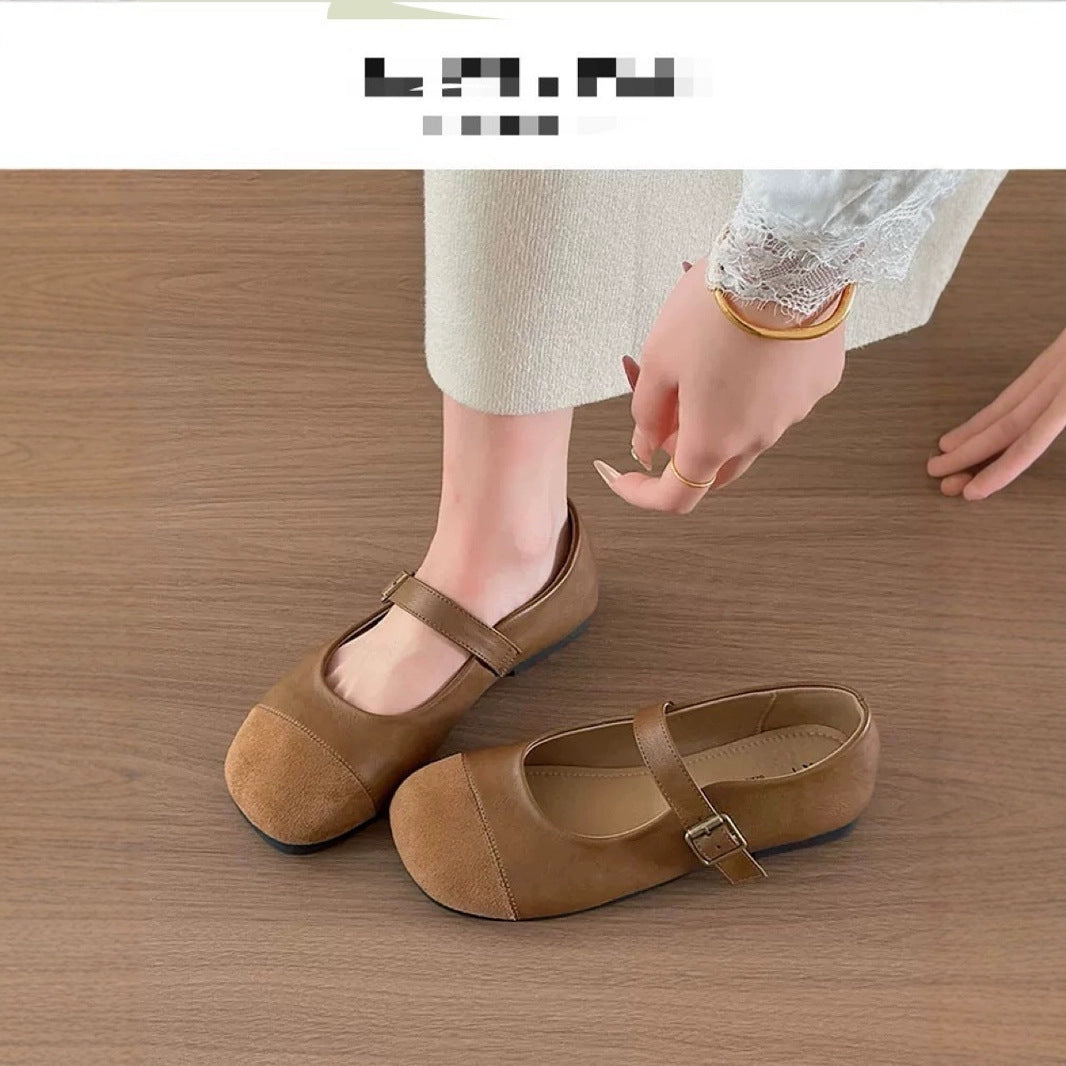 Women's Summer Round Toe Strap Retro Easy Women's Fashion Shoes