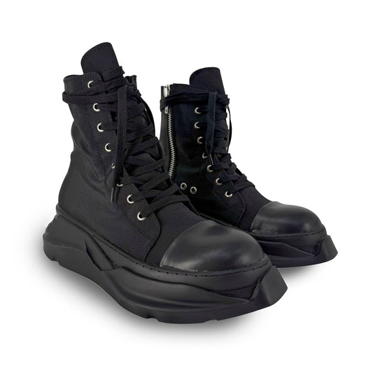 Dark Style Owens Platform Muffin Black Double Layers Canvas Shoes