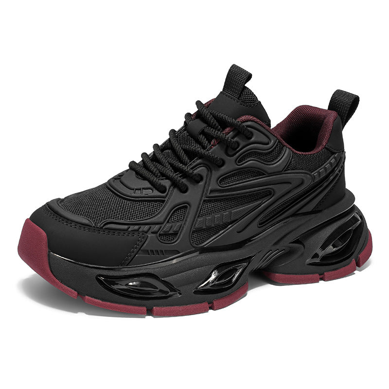 Men's Winter Cushion Damping Running Thick Sole Increased Pure Men's Sports Shoes