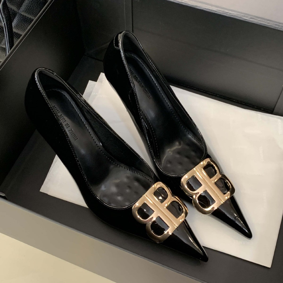 Women's Pointed Toe Double Buckle Elegant Spring Women's Fashion Shoes