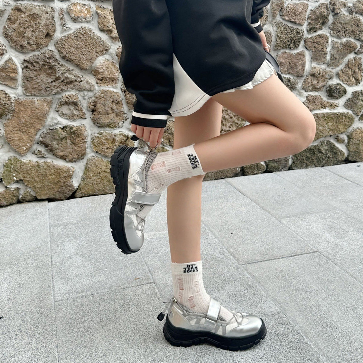 Women's Platform Mary Jane Vintage Low-cut Velcro Women's Casual Shoes