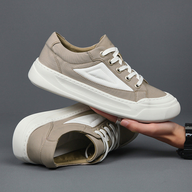 Men's Summer Versatile Breathable Cloth Platform Lightweight Men's Board Shoes