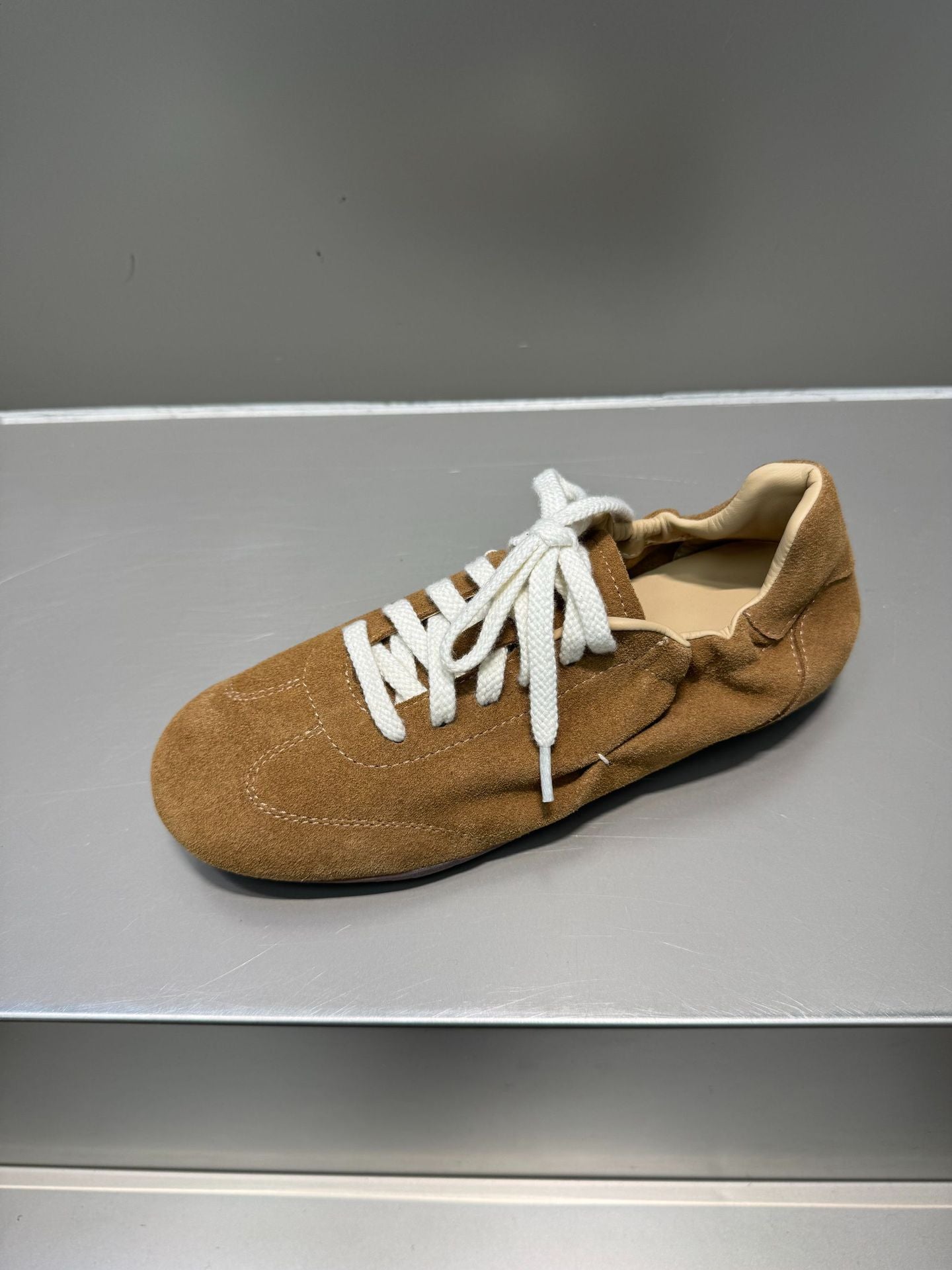 Women's Retro Loose Pleated German Training Thin Low Comfortable Women's Sports Shoes