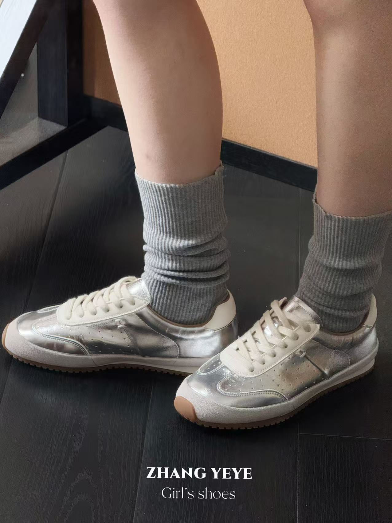 Women's Tendon Bottom Flat White Spring Soft Surface Top Layer Cowhide Women's Casual Shoes