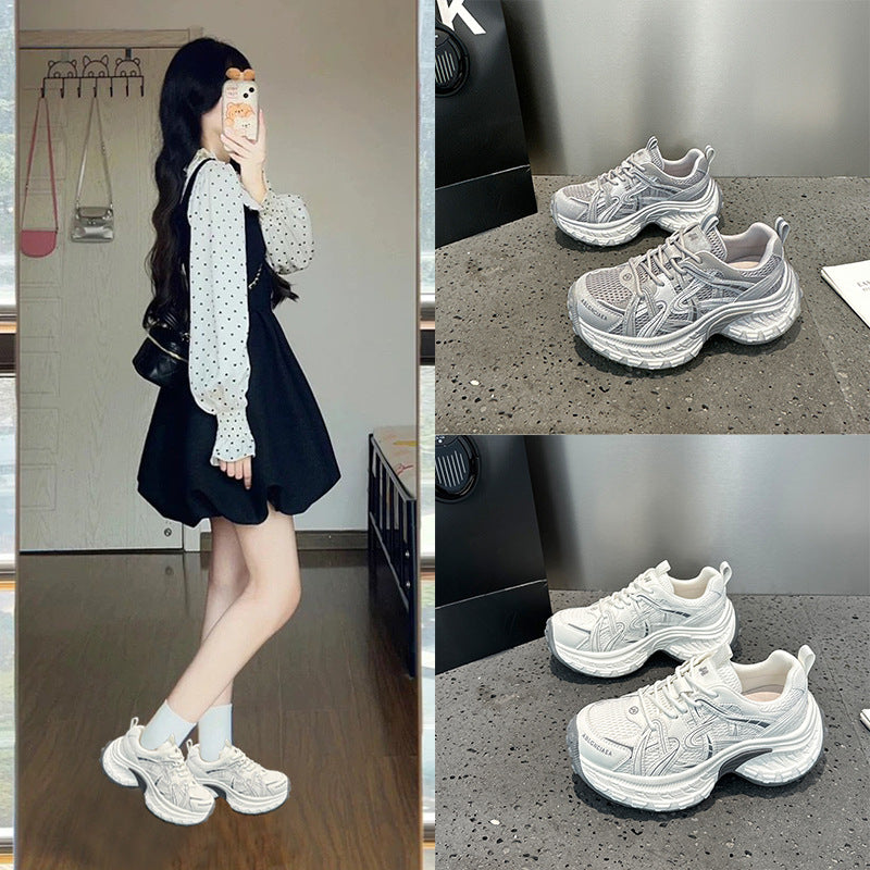 Women's Thick Sole Increased Durian Bottom Dad Spring Women's Sports Shoes