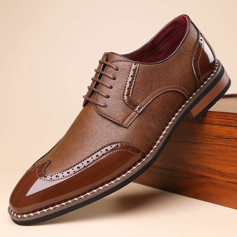 Charming Men's Comfortable Breathable Trendy Pointed Men's Business Leather Shoes