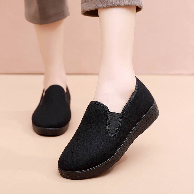 Women's Old Cloth Cotton Man Fleece-lined Lady Women's Shoes