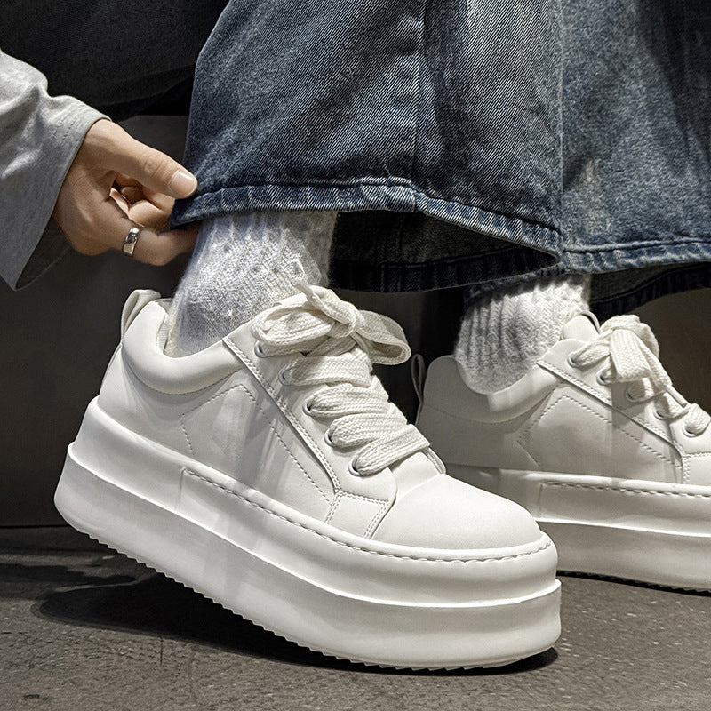 Men's Trendy Pang Ding Round Toe Platform Men's Board Shoes