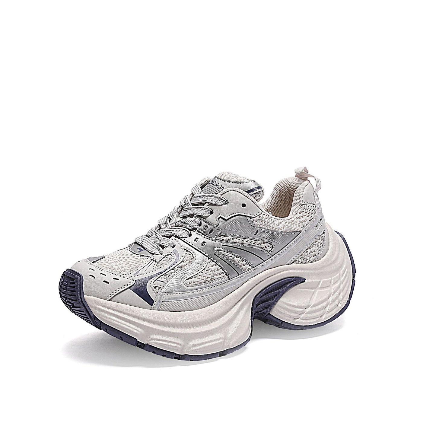 Women's Authentic Clunky Mesh Surface Platform Trendy Sneakers
