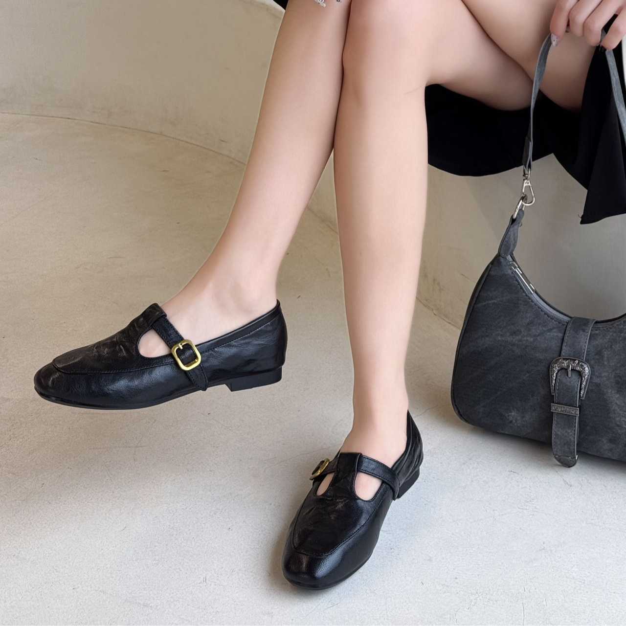 Women's Jane Flat Low-cut Soft Bottom Low Women's Fashion Shoes