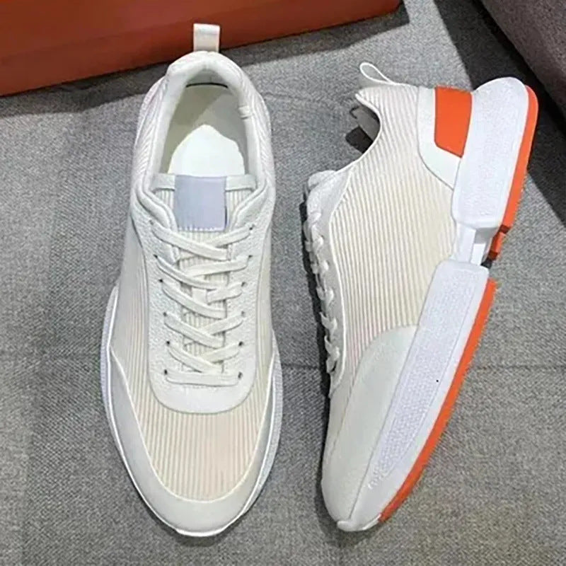 Men's Daily Black White Couple Breathable Low Men's Sports Shoes