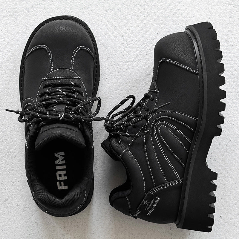 Men's Thick Bottom Heighten Trendy Big Head Men's Shoes