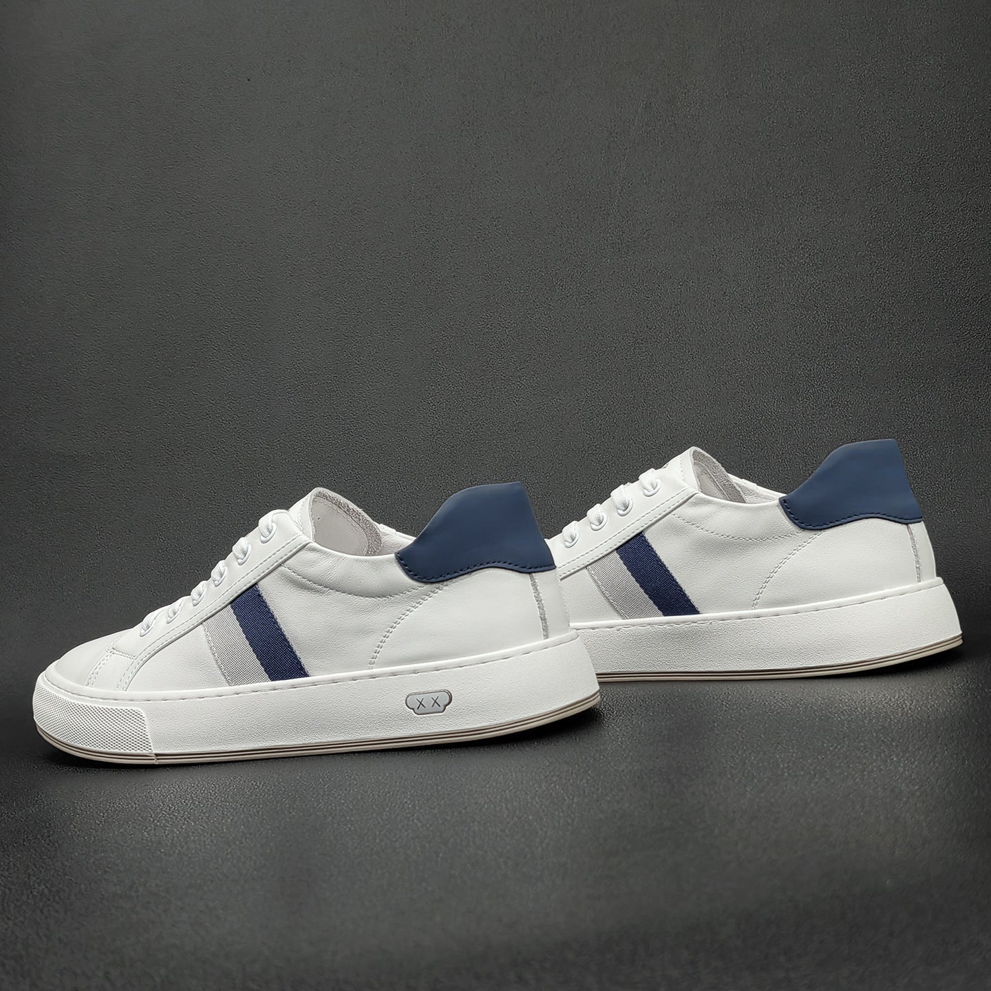 Men's Light Luxury Korean Style White Trendy Versatile Fashion Men's Board Shoes