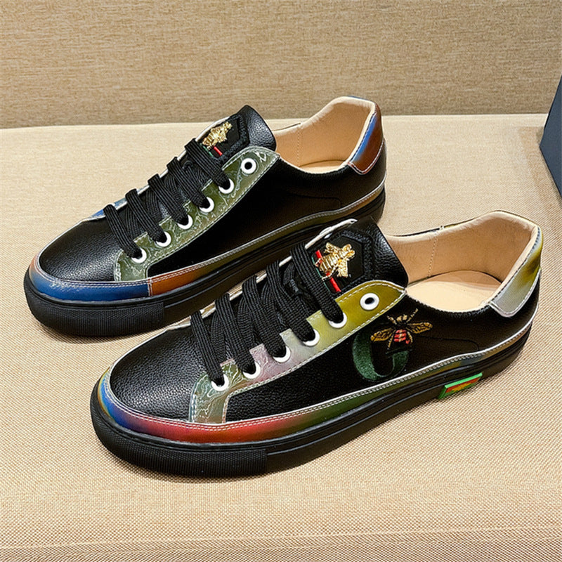 Women's & Men's High Version Embroidered Quality Little Bee Sneakers