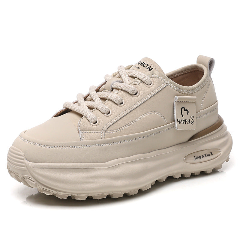 Women's White Spring Flat Sports Foam Light Women's Casual Shoes