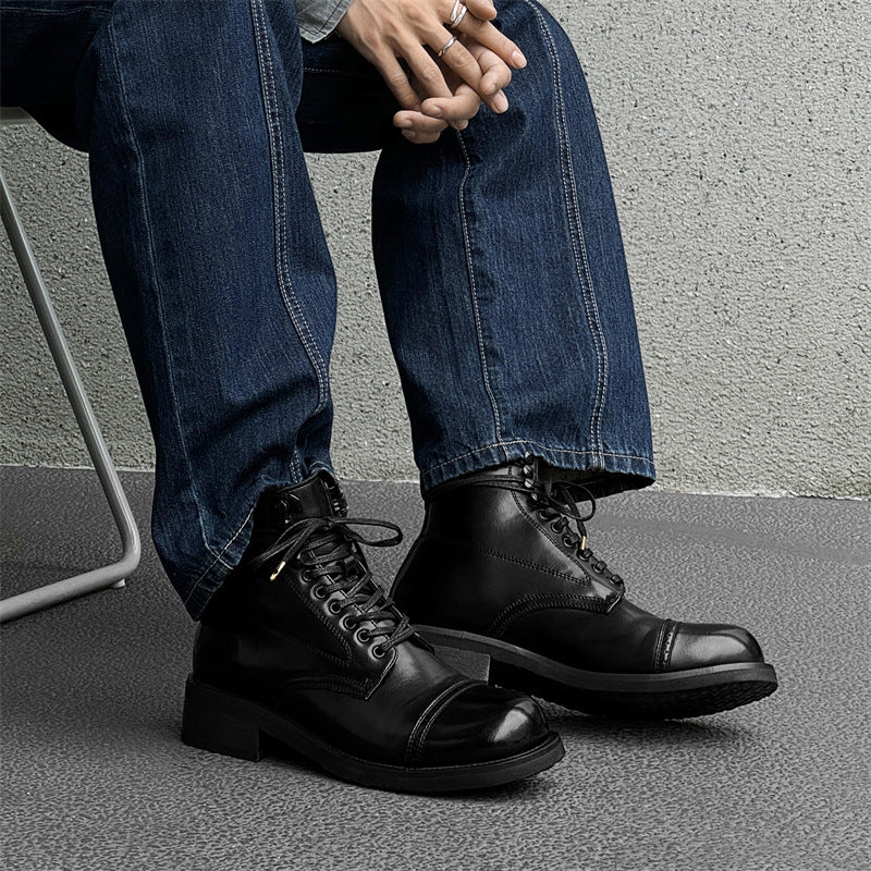 Men's Martin British Style Retro Outdoor Locomotive Boots