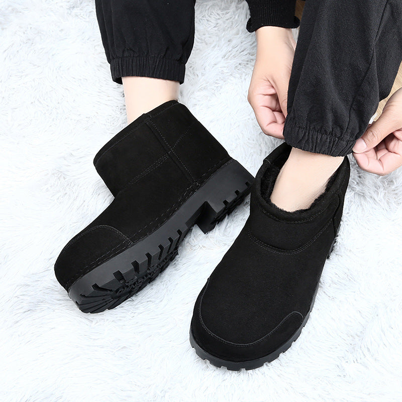 Women's & Men's Ugly Cute Big Head Warm Solid Color Boots