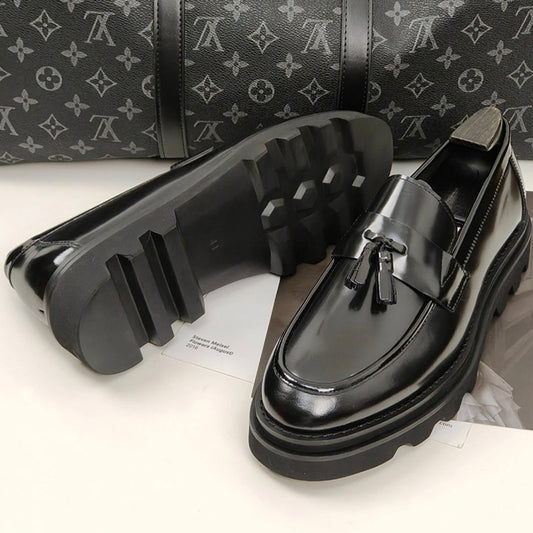 Men's Thick-soled British Genuine Business Height Increasing Leather Shoes