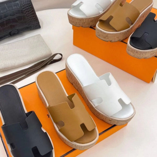 Women's Outdoor High Platform Height Increasing Roman Thick-soles Slippers