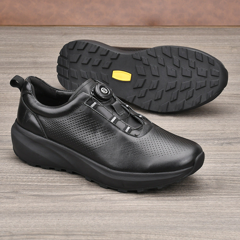 Men's British Business Classic Commuter Soft Bottom Pumps Leather Shoes