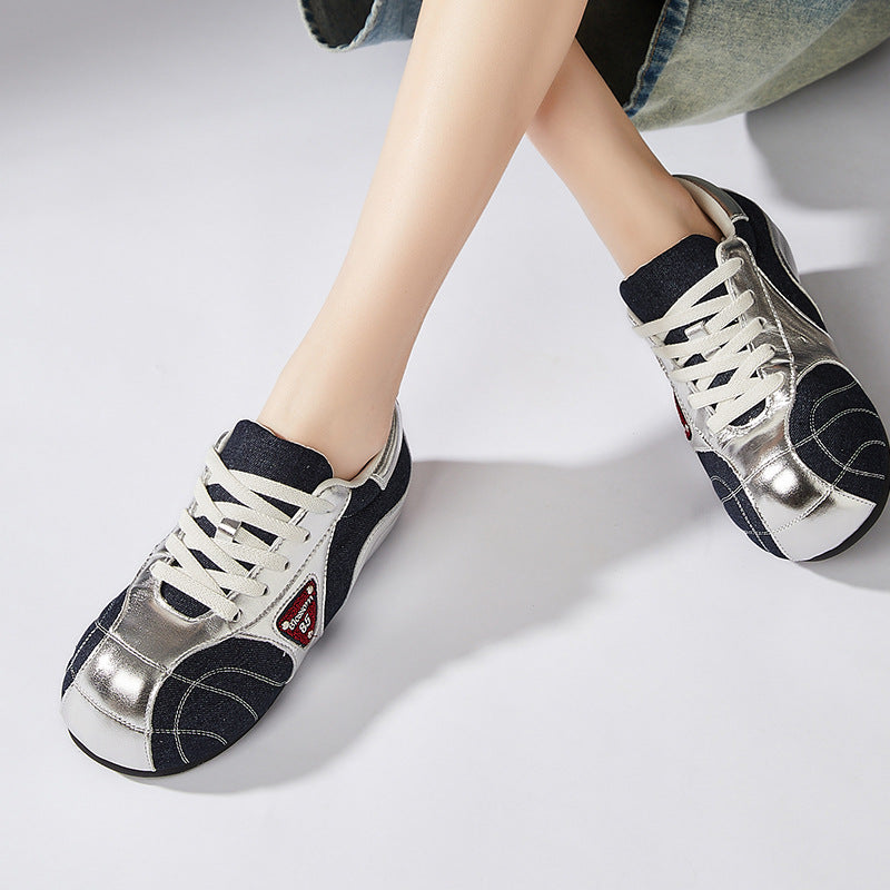 Women's Height Increasing Insole German Training Fashion Lace Up Sports Ugly Women's Shoes