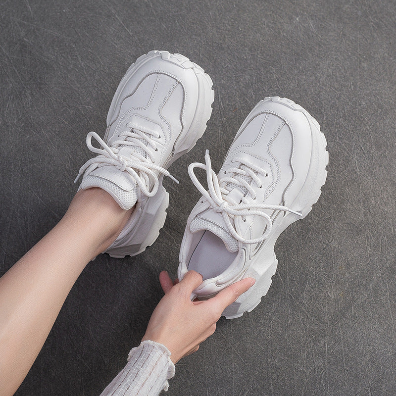 Women's Shu Korean Dad Lightweight Comfortable Fashion Solid Color Women's Casual Shoes