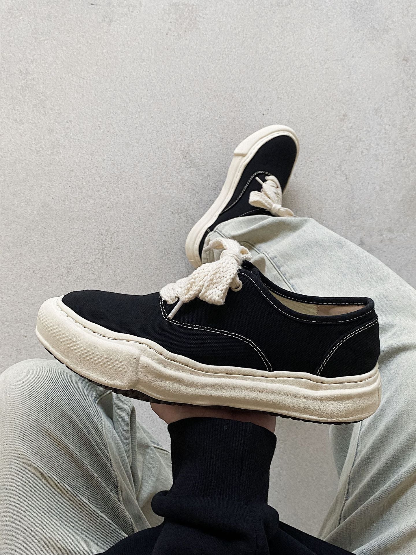 Women's & Men's Irregular Dissoed Retro Thick Bottom Shawn Men's Board Shoes