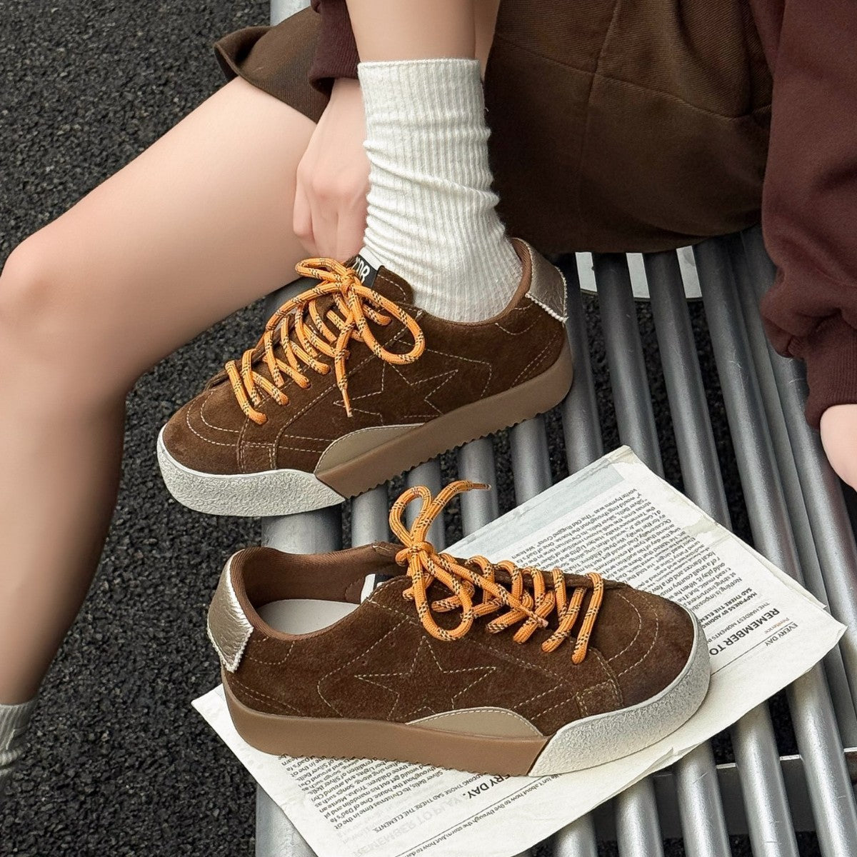 Women's Autumn Leisure Sports German Training Board With Heels