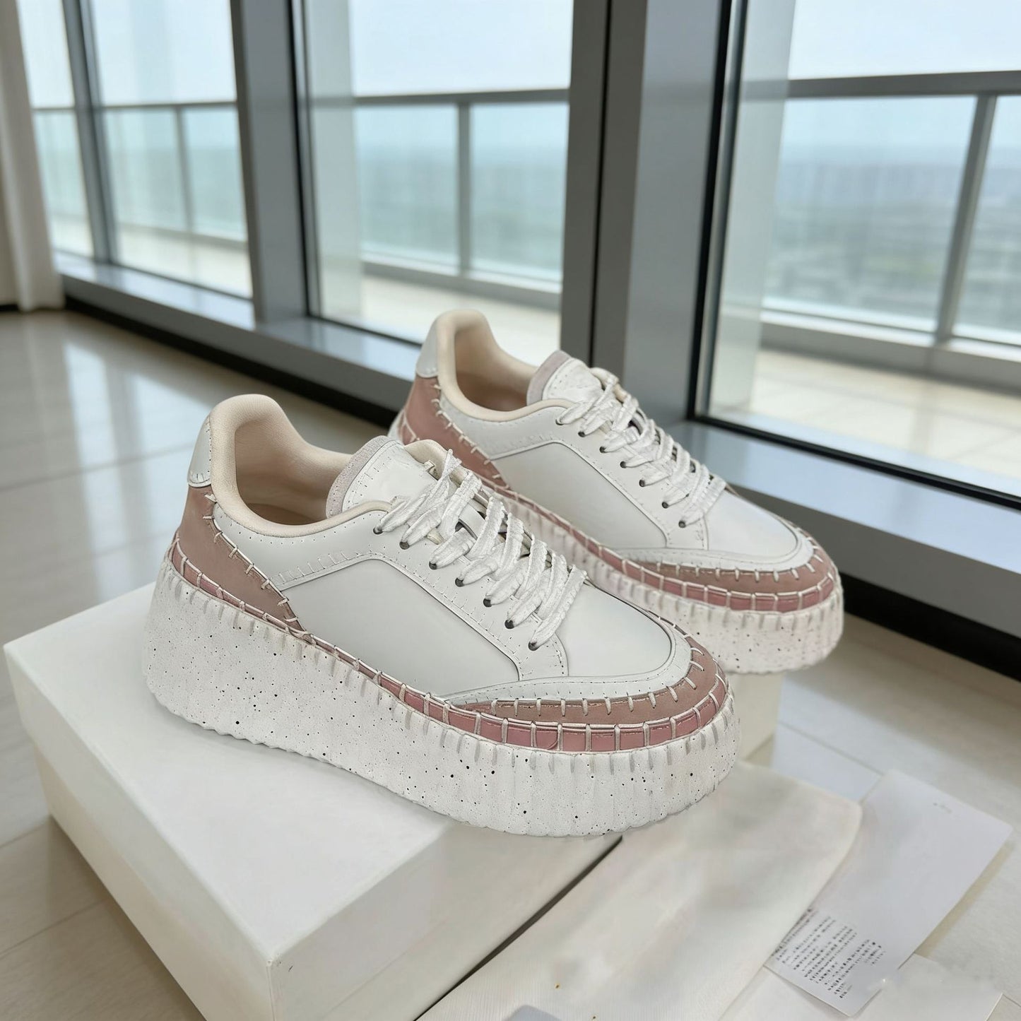 Women's Trend Elevator Wild Biscuit Shape Round Toe Women's Casual Shoes